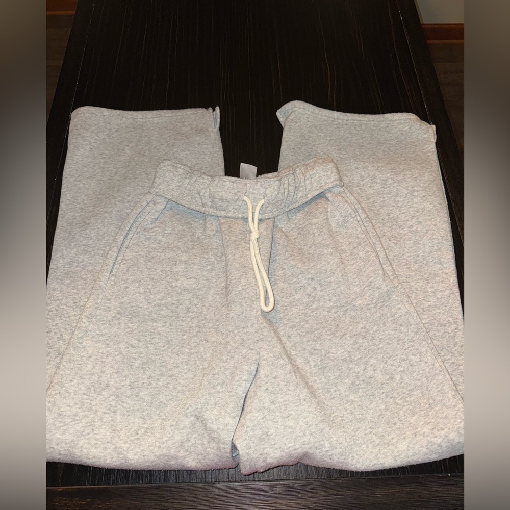 Gray Sweatpants with Drawstring